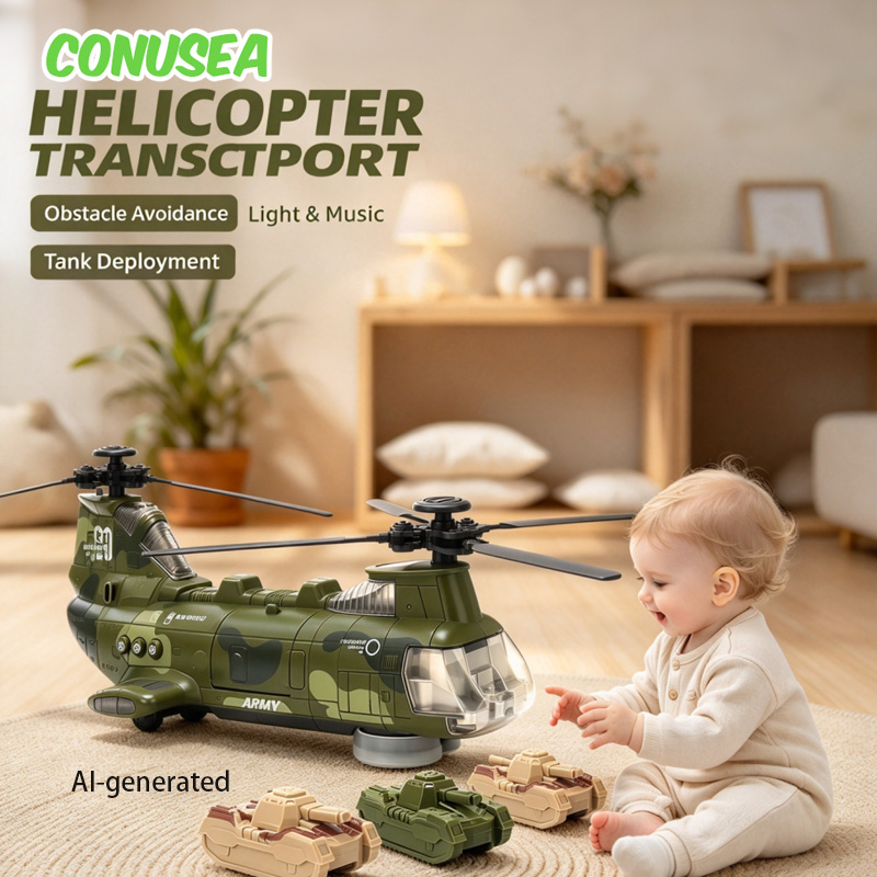 Music - Avión eléctrico universal para bebés, modelo