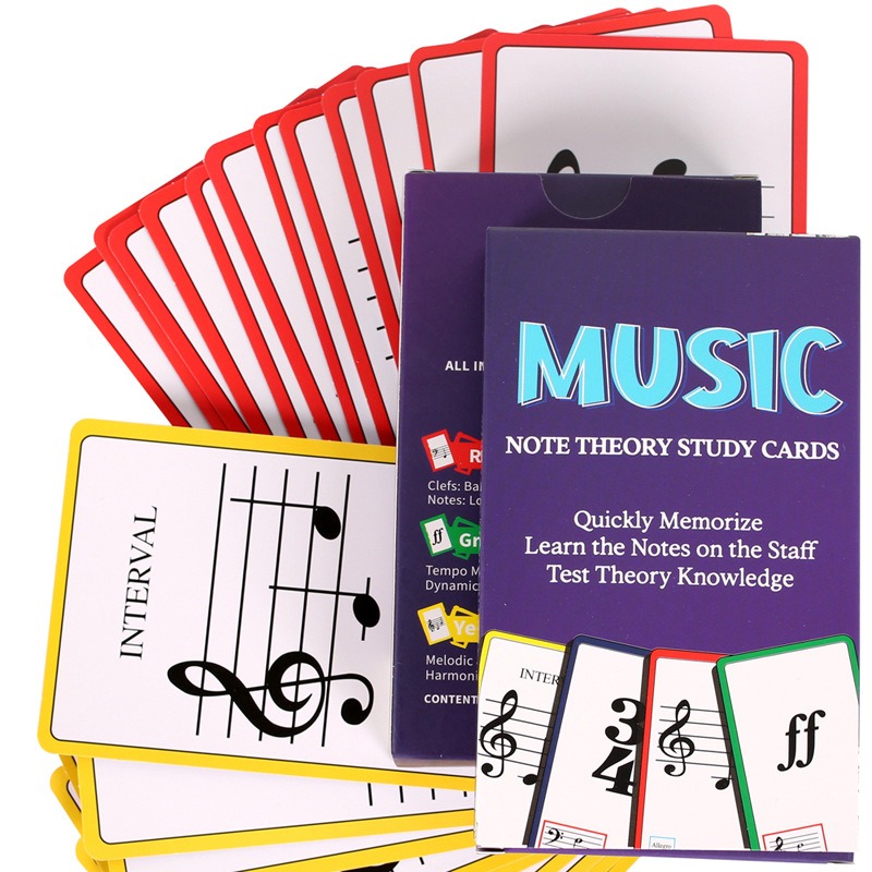 Blank Sheet Music Notebook - Tarjetas Flash de música, tabla de