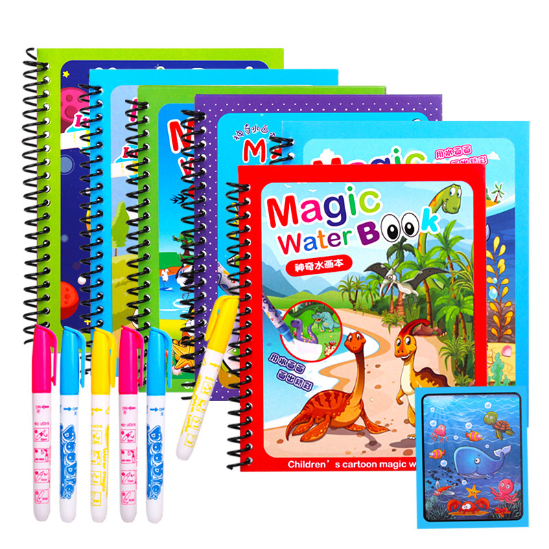 Reusable Water Magic Coloring Book - Pintura reutilizable, libro mágico de agua,