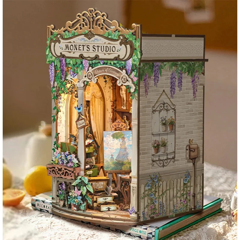 Kit de Modelo DIY de Madera pa - Diy Wooden Book Nook Kit Shelf Insert reseña y precio