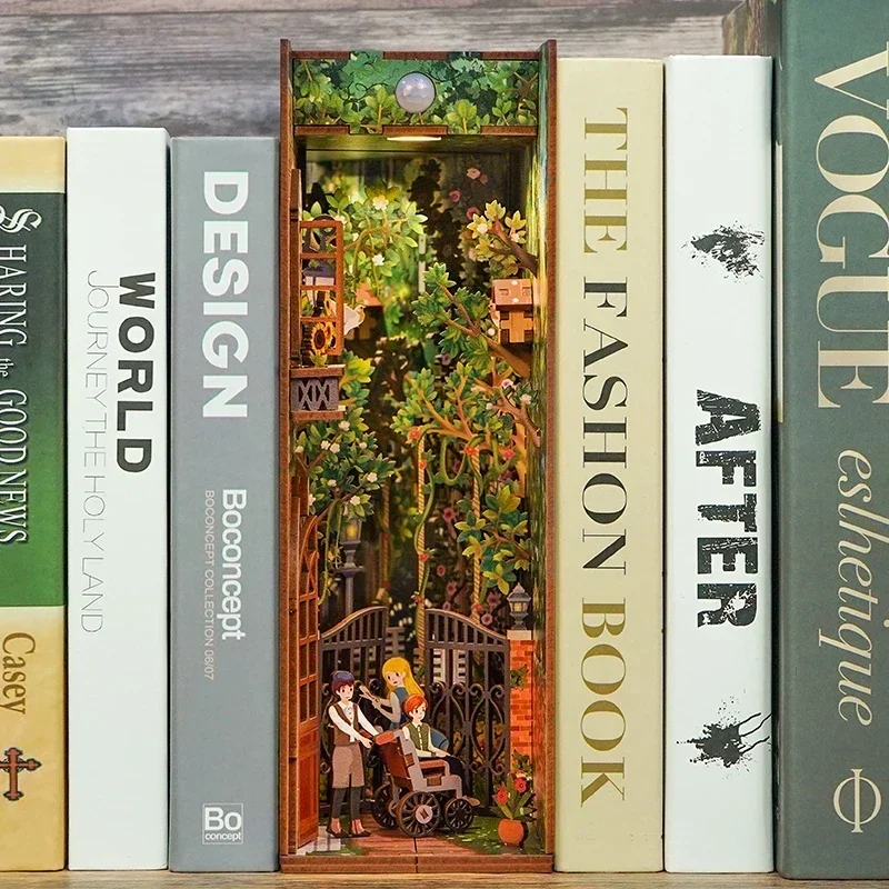 Kit de inserción de estante de - Diy Wooden Book Nook Kit Shelf Insert reseña y precio