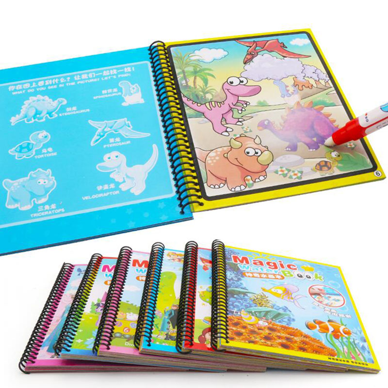 Pintura reutilizable, libro má - Reusable Water Magic Coloring Book reseña y precio