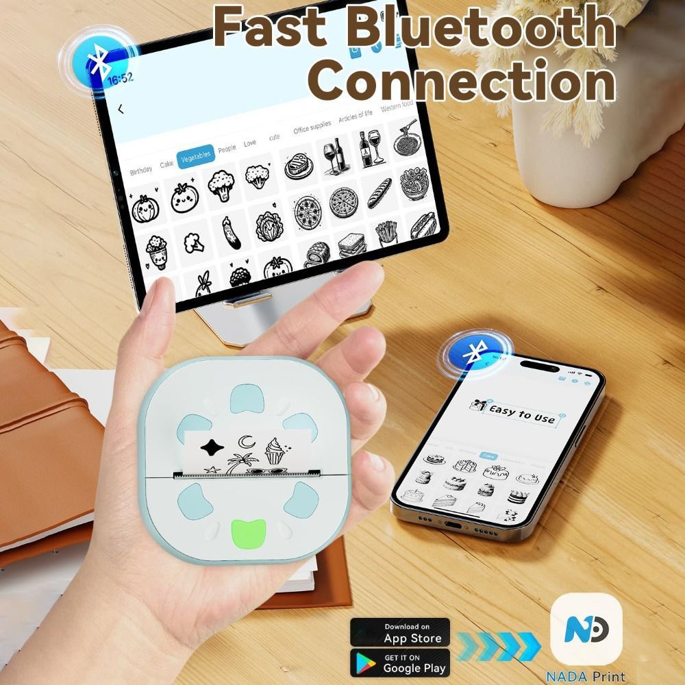 Mini impresora de pegatinas, i - Mini Pocket Thermal Printer Paper Roll reseña y precio