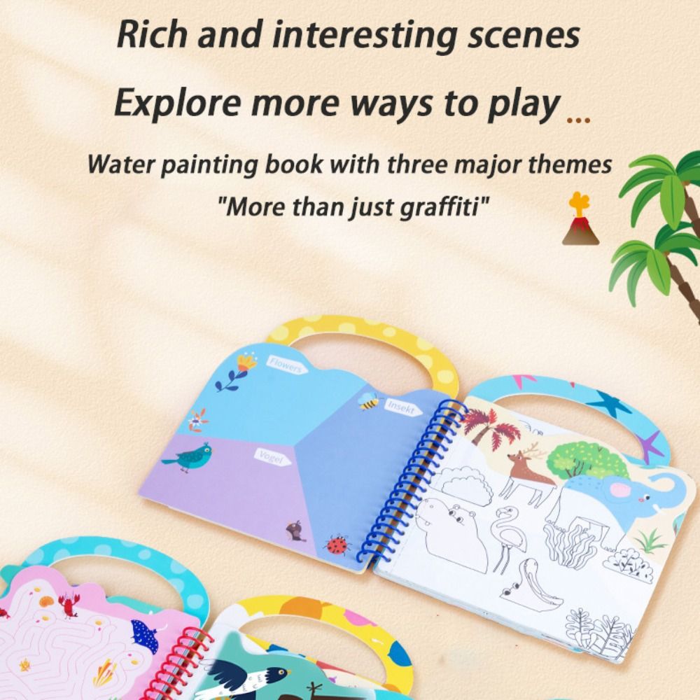 Libro de Dibujo Mágico con Agu - Reusable Water Magic Coloring Book reseña y precio